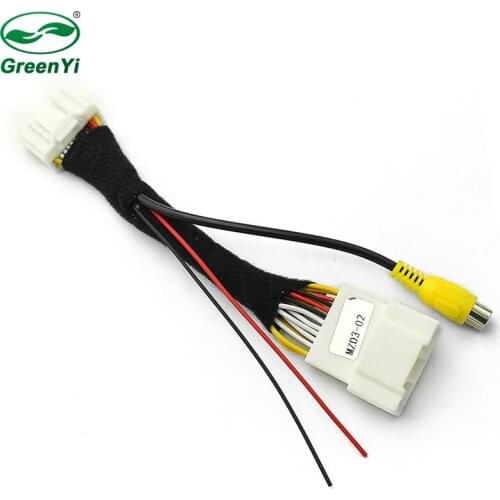 Car Rear View Camera RCA Video Convert Cable RCA Connection Adapter For Mazda 3 Mazda3 Original Stereo Monitor