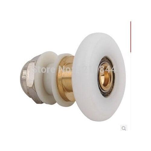 Shower room pulley glass door nylon roller wheels copper large bearing25mm