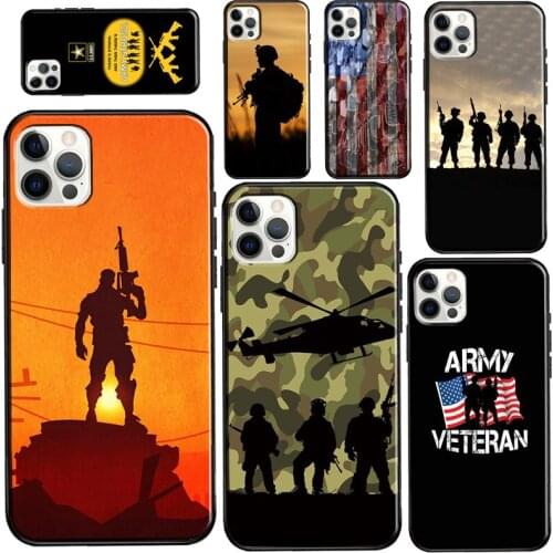 Camo military Army For iPhone 12 mini 11 Pro Max Phone Case For iPhone 7 8 Plus 6S X XR XS Max SE 2020 Coque