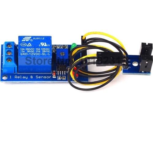 DC 12V Groove Type Optical Coupler Trigger Speed Sensor Relay Module
