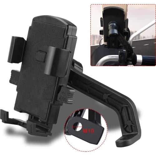 Motorcycle Bicycle Moto Bike Phone Holder Support Rearview Mirror Mount Clip Bracket for 4.7-6.7 inch Mobile CellPhone