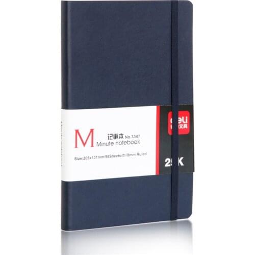 DL The right-hand leather notebook 3347 notebook retro creative bandage business meeting record book