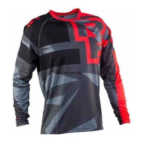 Motocross jersey enduro red yellow RF downhill jersey long sleeve cycling motocross clothing vtt men bike shirt mx mtb jersey