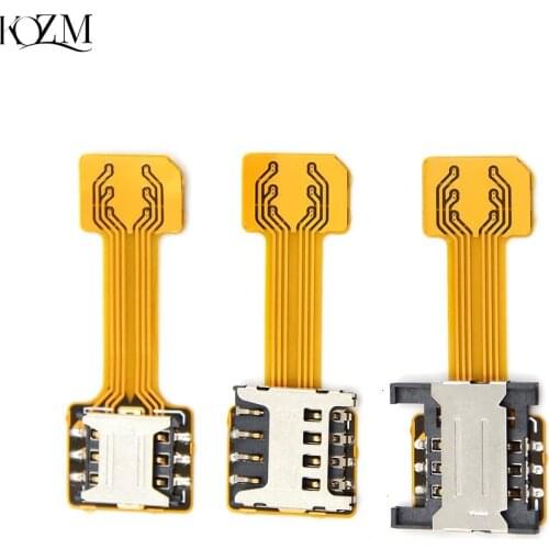 Hybrid Double Dual Sim Card Adapter Micro SD Nano Sim Extension Adapter