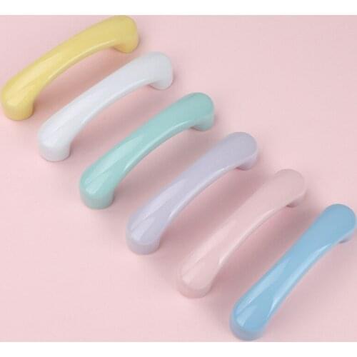 76-hole Ceramic Handle Nordic Simple and Lovely Cartoon Childrens Room Custom Kitchen Wardrobe Door Furniture Drawer Handle