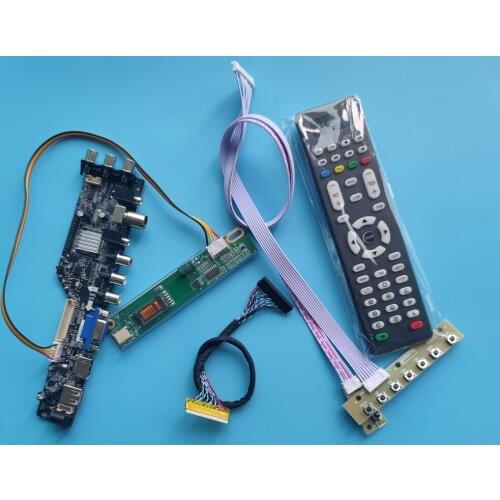 Kit for LP171WP4(TL)(N1) TV controller board 17.1" USB HDMI-compatible 1440X900 3363 DVB-T DVB-C LCD 30pin 1 CCFL VGA AV digital