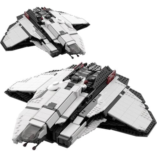 MOC Crusaders Mercury Starwalker Fighter Building Blocks For Space Wars Aircraft Simulation Model Toys For Children Xmas Gifts