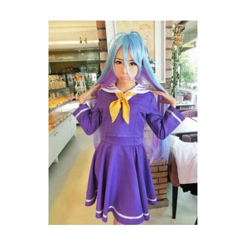 No Game No Life Shiro emboitement Heroine Purple Sailor Cosplay Costume