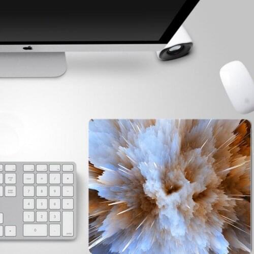 Mai Ruige Mouse Pad Wood Grain Brown Stripes Colorful PC Notebook Computer Best-selling Smooth Cloth Office Supplies Rubber