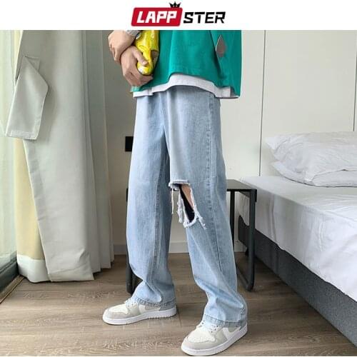 Рваные джинсы для мужчин LAPPSTER China At AliExpress