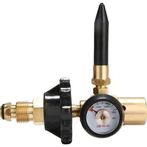 Helium Latex Balloon Inflator Regulator with Gauge for G5/8 Tank Valves 3000PSI