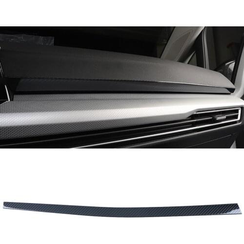LHD! Car Accessories for VW Volkswagen Golf 8 MK8 2020 2021 Stainless Inner Dashboard Console Decoration Strip Trim 1 Piece
