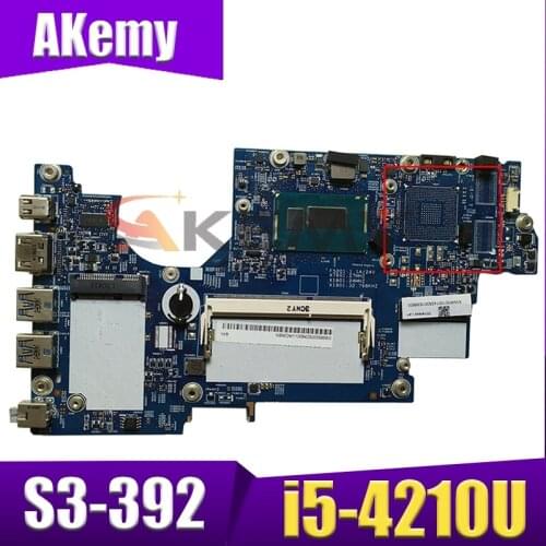 Akemy laptop Motherboard For ACER Aspire S3-392 i5-4210U Mainboard 12265-2 SR1EF DDR3