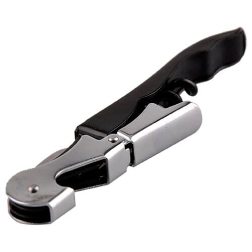 Multi-function Waiters Wine Corkscrew Stainless Steel Bottle Opener Knife Pull Tap Double Hinged Corkscrew