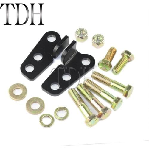 Motorcycle 1" 2" Rear Adjustable Lowering Drop Kit For Harley Touring Road King Street Glide 2002-2013 Shock Mount