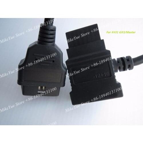 ORIGINAL for LAUNCH X431 for Mitsubishi Hyundai -12+16 OBDII Cable GX3 Connector OBDII Adaptor 12 16 OBD2 Cables