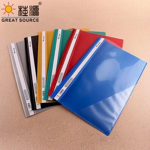 F/C Report Folder 2 Holes Clip Folder Clear Cover W250*L345mm (9.85" * 13.58")(4PCS)