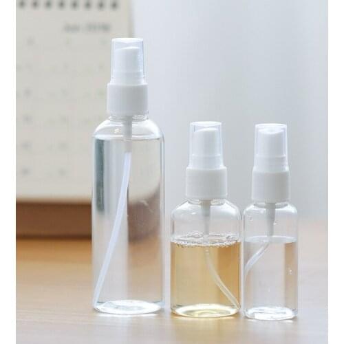 Transparent fine spray bottle Fine mist hydrating cosmetic bottle Travel portable plastic separate bottle Small spray bottle