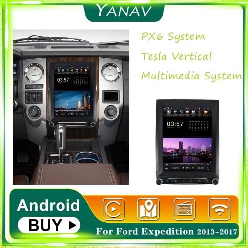PX6 Car Radio Android 2 Din For Ford Expedition 2013-2017 GPS Navigation Stereo Receiver Video Multimedia MP3 Player Head Unit