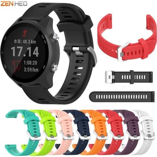 Silicone Strap For Garmin Forerunner 245 245M 645 Replacement Watchband for Garmin Vivoactive 3/Venu/Venu SQ Smart Watch Band