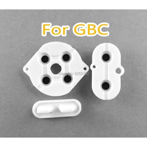 20sets 7 Colors rubber conductive button A-B d-pad for Game Boy Color GBC shell housing silicon start select keypad