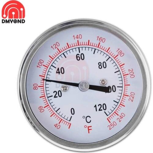 0-120°C 30-250°F Stainless Steel Dial Thermometer For Baking Oven High-grade Large Oven Special Oven Brew Pot Analog Thermometer