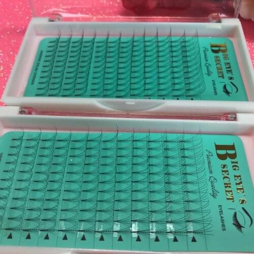 1 Tray 4D Rootless Volume Lashes C D Curl Premade Fans Volume lashes Eyelashes Extension South Korean Silk Lashes Free Shipping