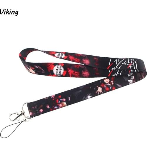 20pcs/lot G1443 Anime Funny Woman Lanyards For Key Card Smartphone Neck Strap Keychain USB badge Holder Phone Hang Rope Lanyard