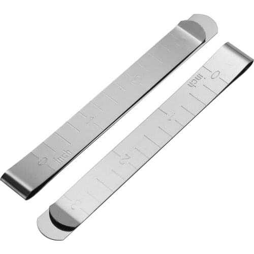 20pcs Stainless Steel Sewing Clip Measuring Clip Ruler Rust - Proof Water - Proof Corrosion - Proof