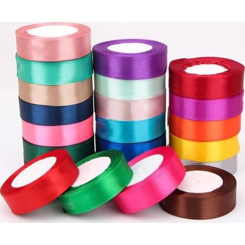 6-10-15-20-25-40-50mm Satin Ribbons 25yards/Roll Christmas Halloween Wedding Birthday Party DIY Gift Wrapping Ribbons crafts