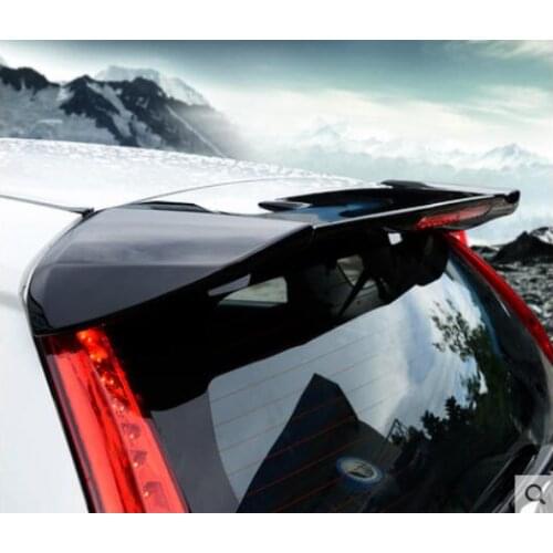 ABS Paint Car Rear Wing Trunk Lip Spoilers Fits For Honda Fit/JAZZ GK5 With lamp 2014 2015 2016 2017