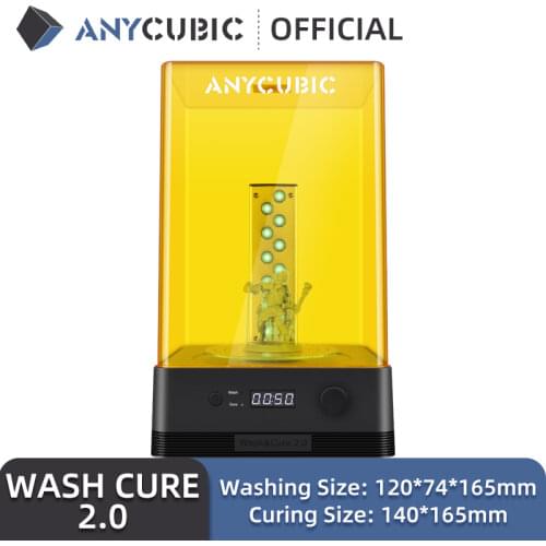 ANYCUBIC Wash & Cure 2.0 For Mars Photon Mono LCD SLA DLP 3D Printer Models UV Rotary Curing Resin Cleaning Machine 2 in 1