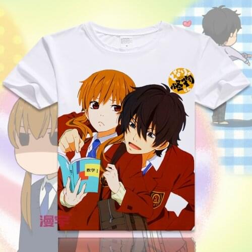 Free Shipping Tonari no Kaibutsu-kun Cute Anime T Shirt Tee Summer Short Sleeve T-shirt Tops Unisex Cosplay S-XXXL