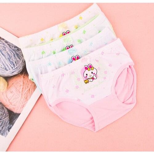 Pure girls boxer pants cotton childrens triangle baby underwear girls shorts head 2-3-5-7-9 years old boxer pants