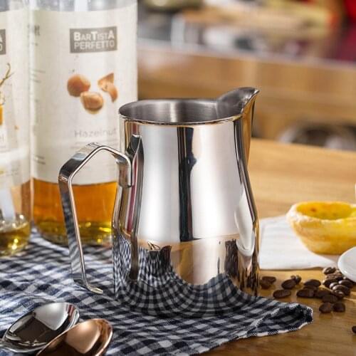 Stainless steel coffee jug Latte art cup Milk beater cappuccino espresso Foam coffee mug barista tools coffee accessories