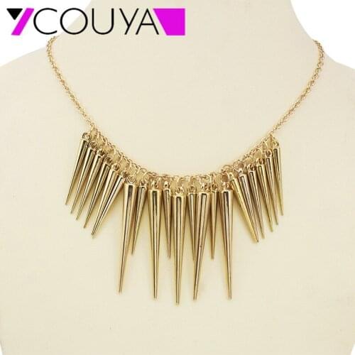 COUYA 2018 Steampunk Max Gold Necklace Band Bar Cool Girl Hip Hop Chain Harajuku Style Gothic Clavicle Gift For Girlfriend