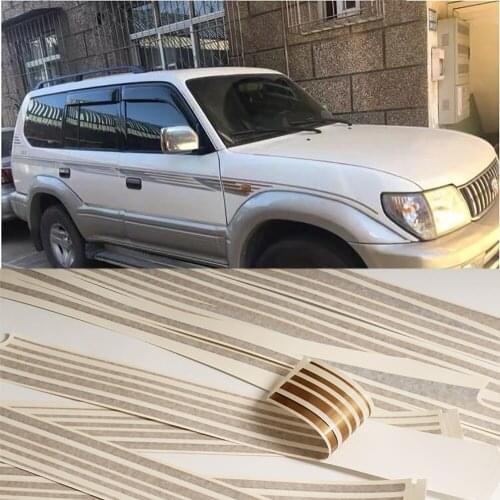 Car body Stickers For Toyota Land Cruiser 100 LC100 1998-2007 Car Stickers Creative Vinyl Sticker On Car side door Sticker