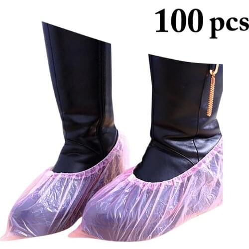 100PCS Shoe Cover Disposable Waterproof Dust-proof Boot Cover Rain Shoe Cover Outdoor Rainy Day Carpet Cleaning Shoe Cover
