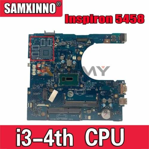 Original Laptop motherboard For DELL Inspiron 5458 5558 5758 SR1EK i3-4005U N15V-GM-S-A2 Mainboard CN-03CCDC 03CCDC LA-B843P