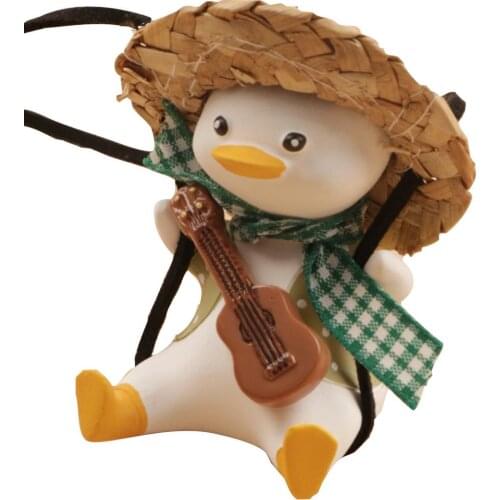 Swing Duck Car Pendant Cute Rear View Mirror Pendant Cute Creative Handmade Interior Decoration For Children