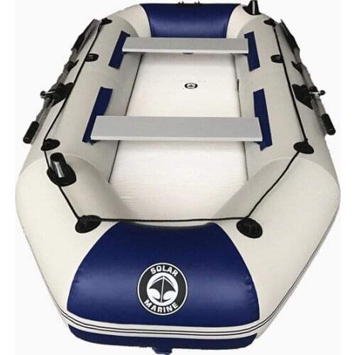Solar Marine 3 M 4 Person PVC Portable Inflatable Boat Set For Adult And Kids Wear-resistant Kayak Canoe With Oars And Pump
