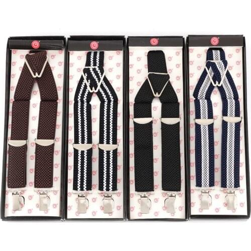 Hot Selling Men Suspenders, Mens Suit Braces, Unisex suspenders,Gallus With Four Clips, Wholesale/Retail