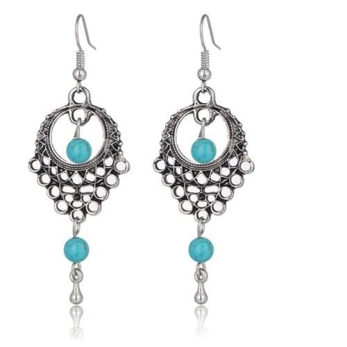 Retro Fashion Jewelry Style Earrings High Imitation Earrings Female Long Earrings Temperament Friend Gift