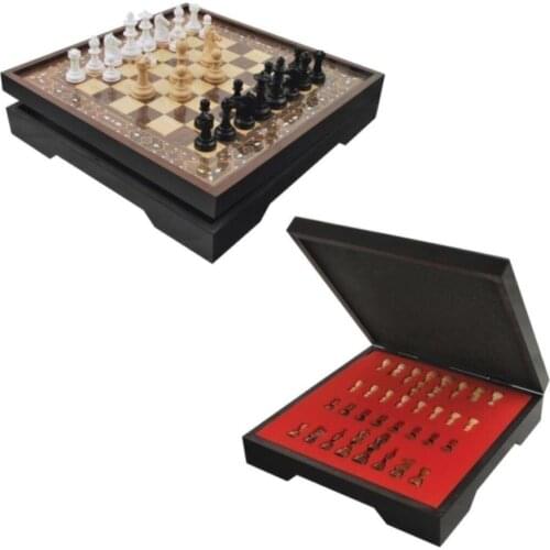 Star Vip Chess Set Walnut Big size