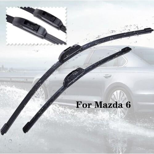 Wiper blades For Mazda 6 from 2003 2004 2005 2006 2007 2008 2009 2010 2011 2012 2013 2014 2015 2016 2017 Clean car windshield