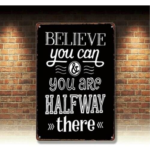 Vintage Metal Tin Signs Love Letters Retro Plate Pub Bar Art Decor Wall Poster