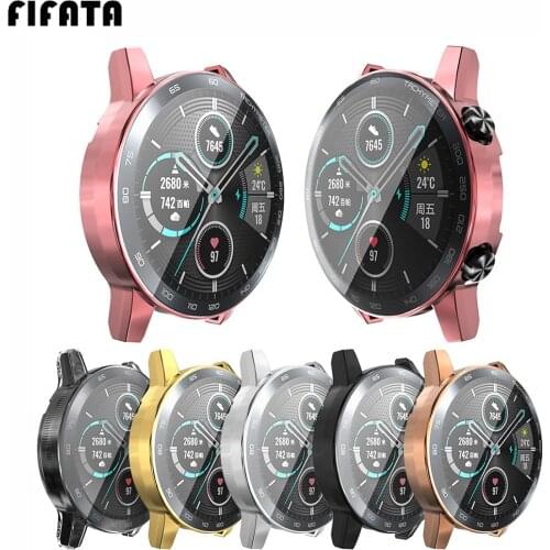 For Huawei Honor Magic Watch 2 46mm Soft TPU Electroplated Full Screen Protective Case Protector Cover For Huawei Magic 2 Bumper