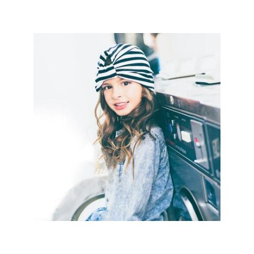 1pcs Chosen Girls Boys Toddler Soft Turban Knot Cap Beanie Hat Striped Knot Muslim Hat Bohemian Hat