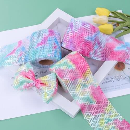 10Yards 60mm/75mm Sequin Fabric Tulle Roll DIY Gauze Tutu Skirt Bow Poms Hairbands Clips Wedding Birthday Decor DIY Accessory