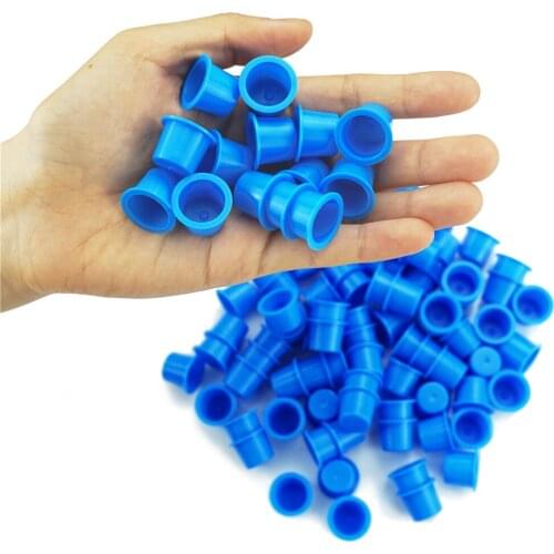 1000Pcs Professional Tattoo Ink Cups 19*14mm 4 Colors Silicone Pigment Glue Container Portable Beauty Supply Tattoo Accessories